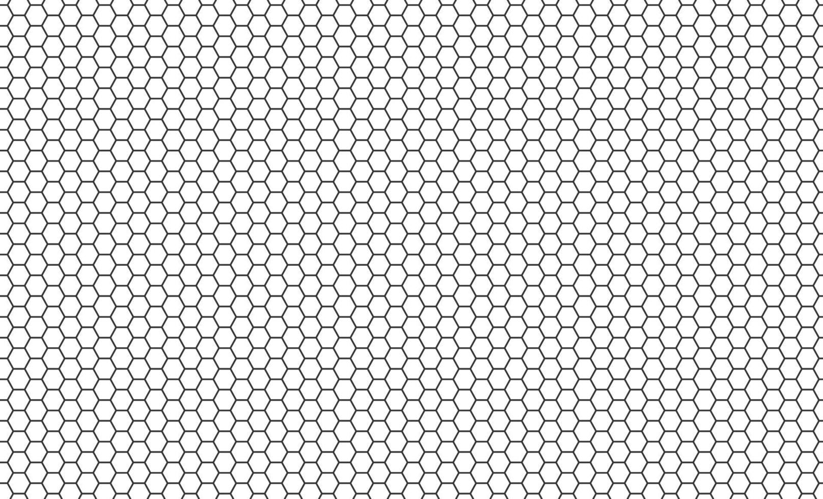 Hexagon honeycomb seamless pattern. Honeycomb grid seamless texture. Hexagonal cell texture. Bee honey hexagon shapes. Vector illustration on white background