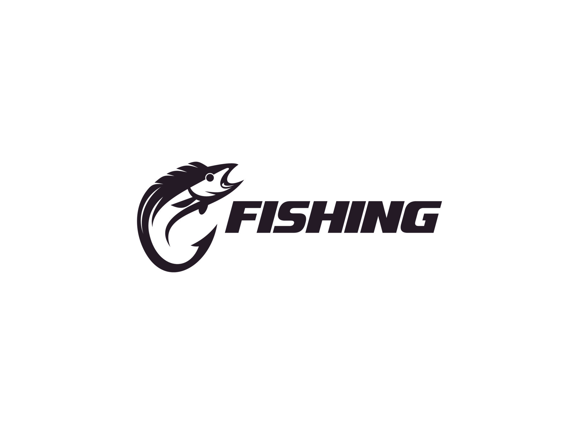 Bait Lure Fish Hook Fishing Angler logo design inspiration. Usable for