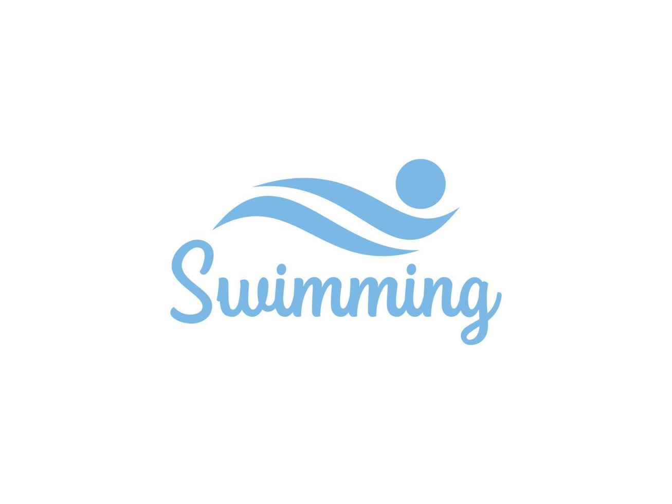 Artistic Line Art Swimming Pool Sport logo design inspiration. Usable for Business and Branding Logos. Flat Vector Logo Design Template Element.