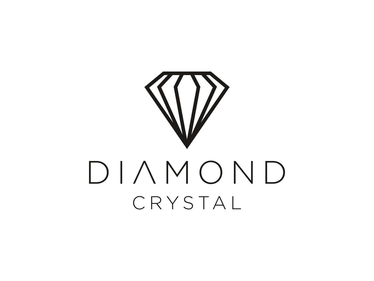 Beauty Diamond Crystal Framework Glass Constellation Luxury logo design. Usable for Business and Branding Logos. Flat Vector Logo Design Template Element.