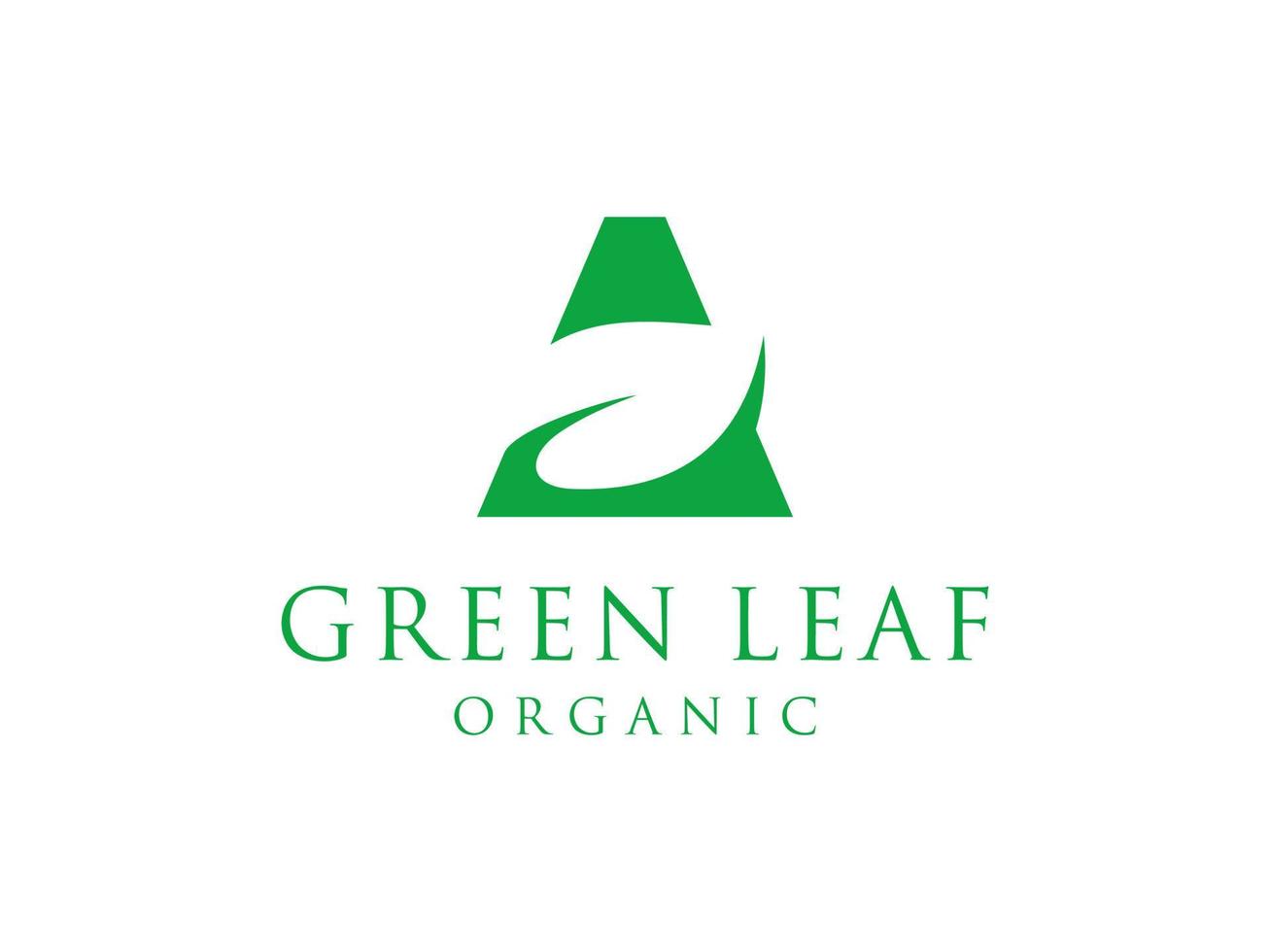 Leaf Initial Letter A logo design inspiration. Usable for Business and Branding Logos. Flat Vector Logo Design Template Element.