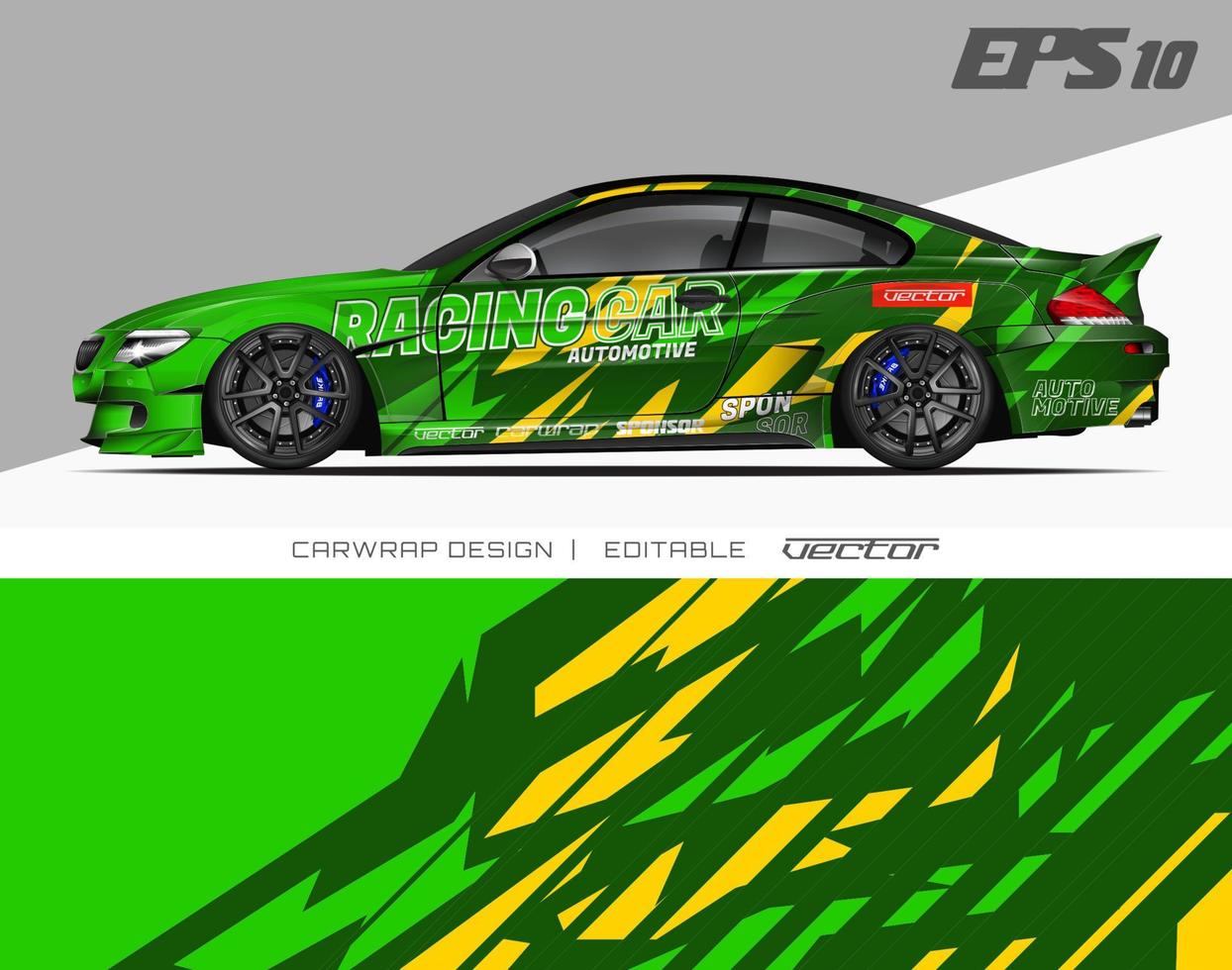 car wrap design modern racing background design for vehicle wrap, racing car, rally, etc vector