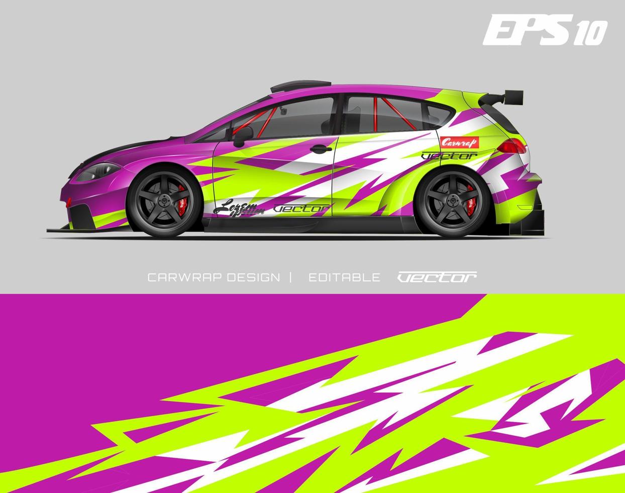 car wrap design modern racing background design for vehicle wrap, racing car, rally, etc vector