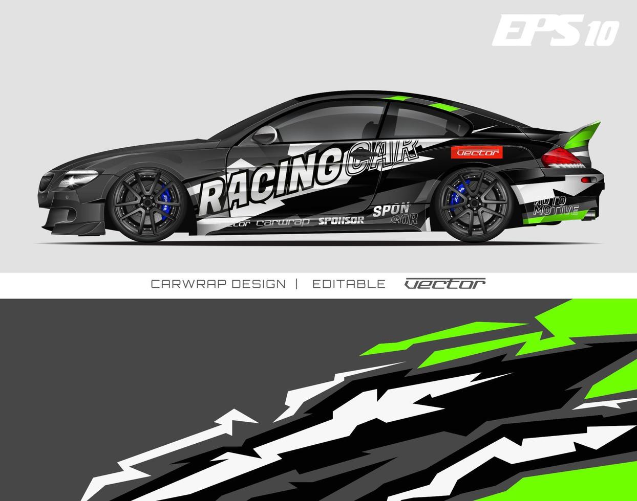 car wrap design modern racing background design for vehicle wrap, racing car, rally, etc vector