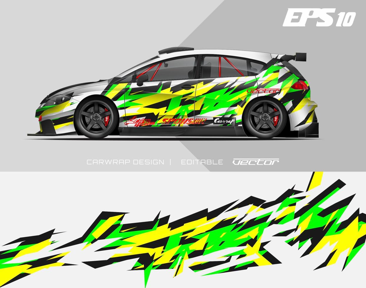 car wrap design modern racing background design for vehicle wrap, racing car, rally, etc vector