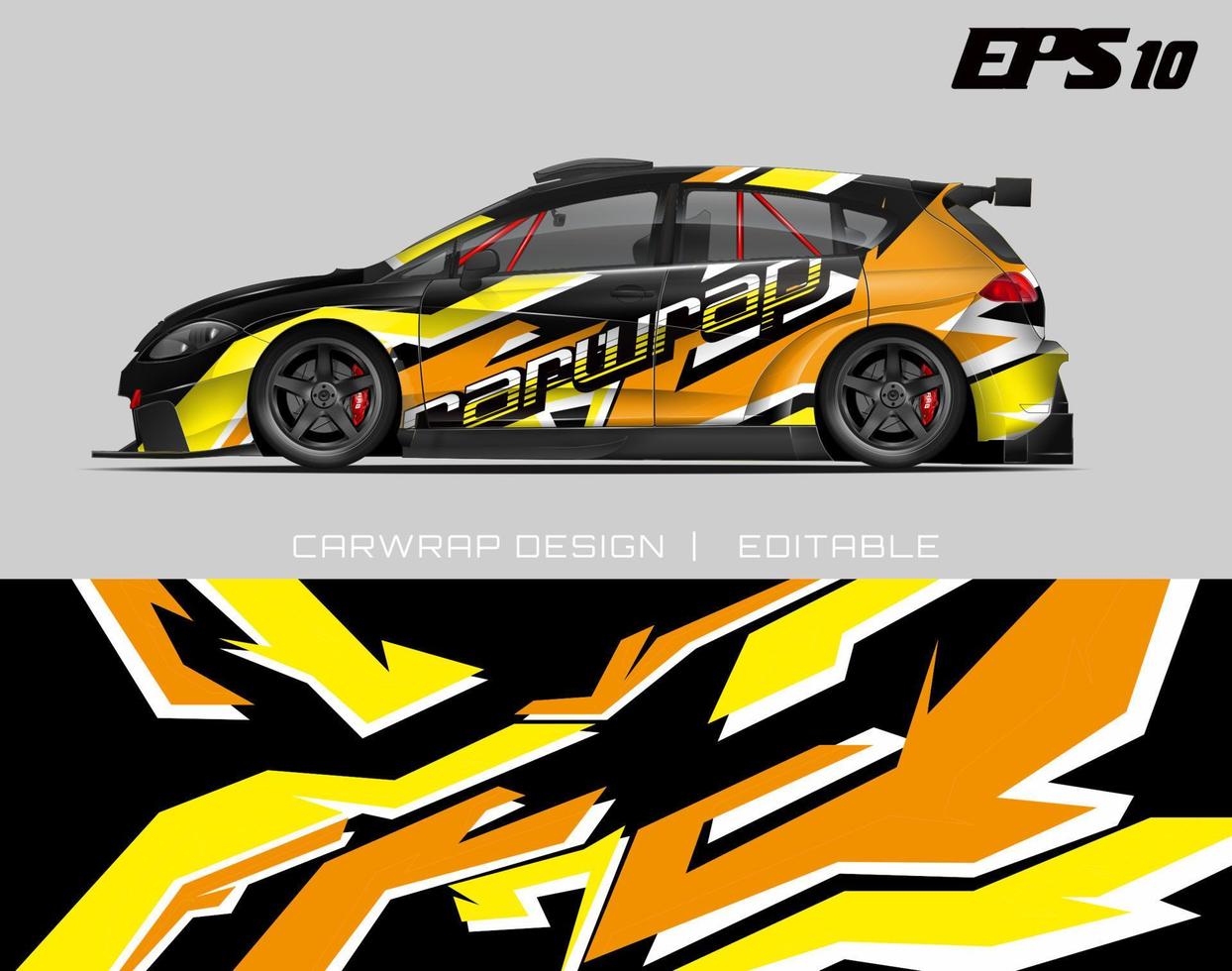 car wrap design modern racing background design for vehicle wrap, racing car, rally, etc vector