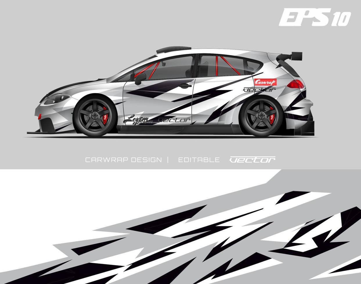 car wrap design modern racing background design for vehicle wrap, racing car, rally, etc vector