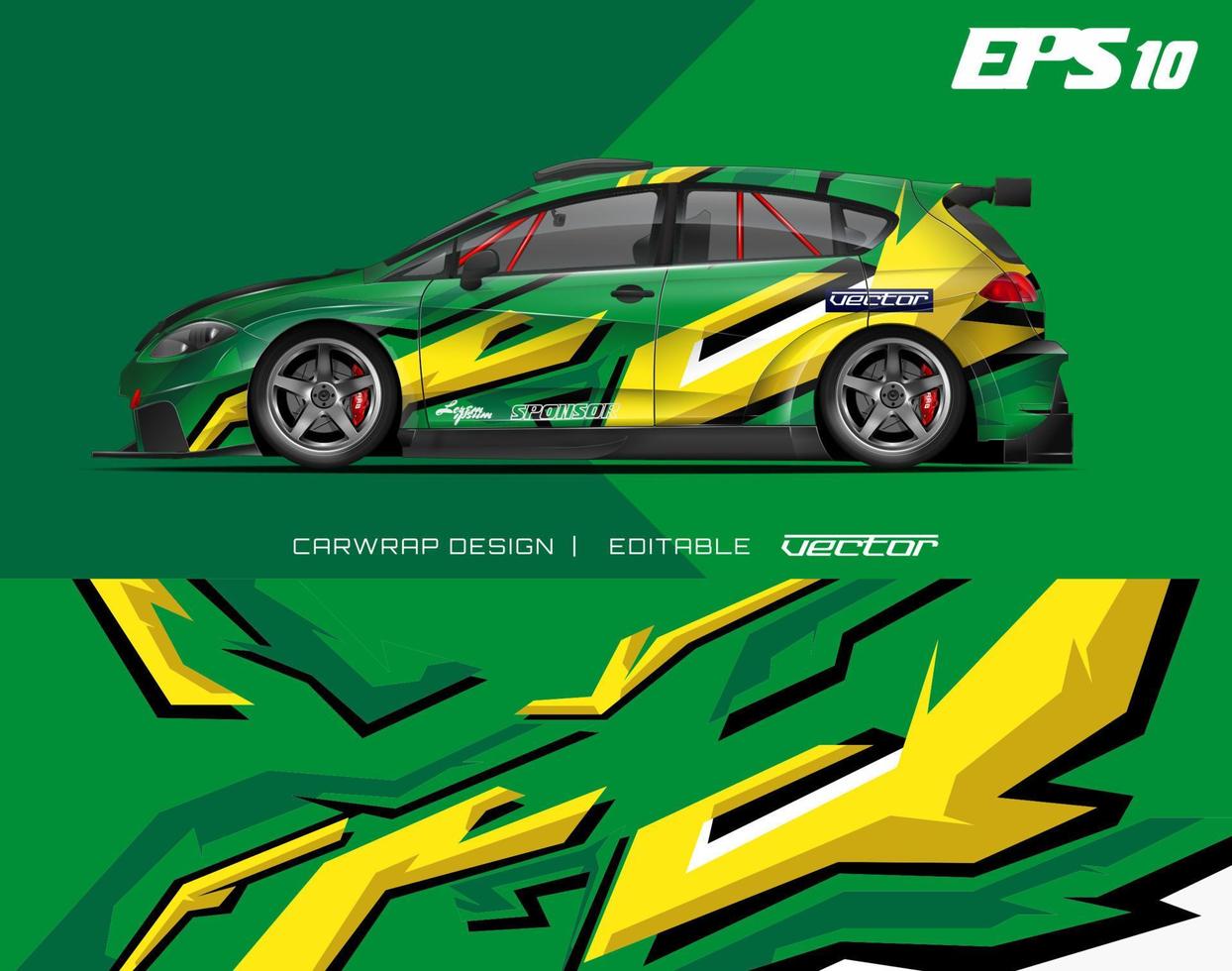 car wrap design modern racing background design for vehicle wrap, racing car, rally, etc vector