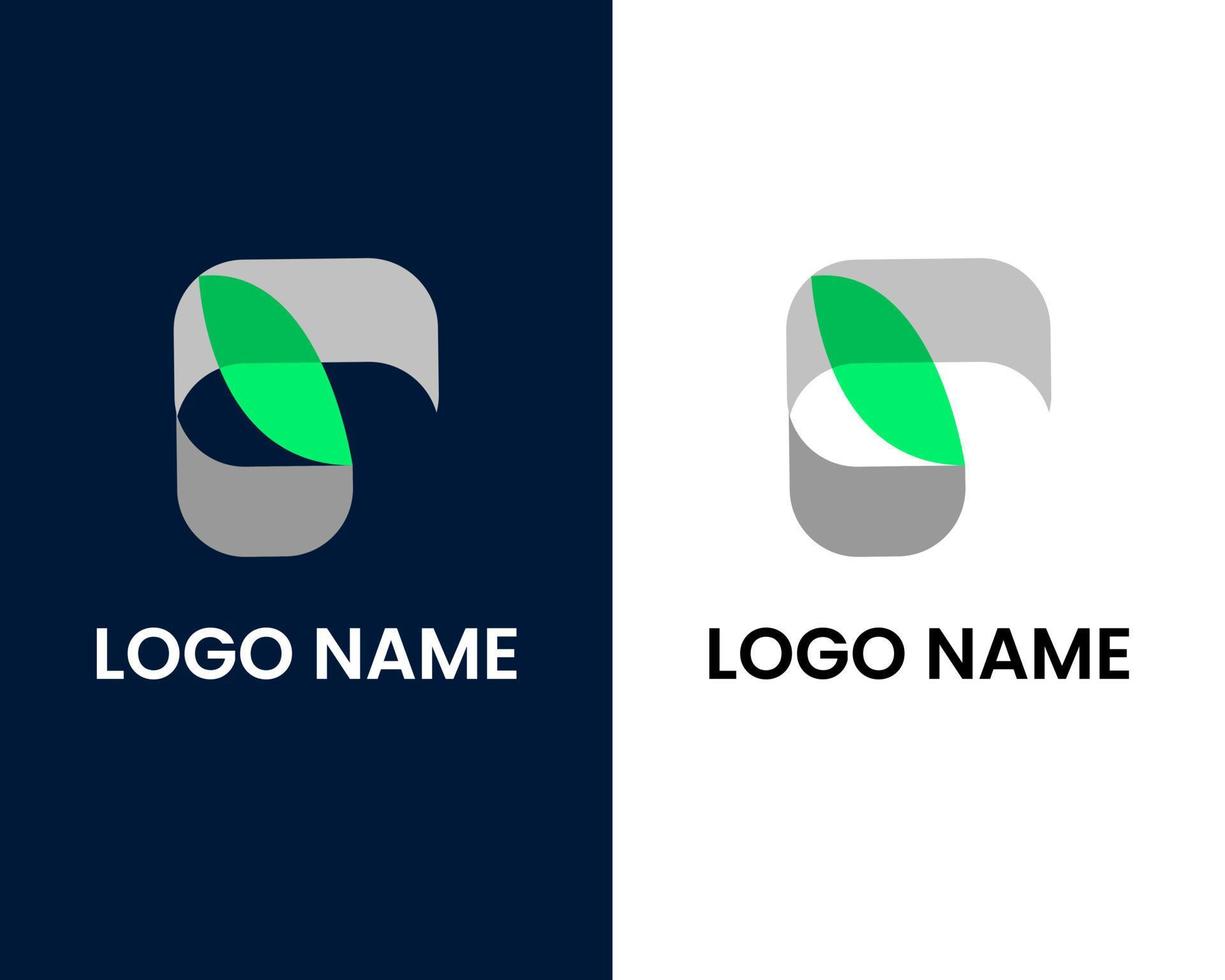 letter g with leaf logo design template vector