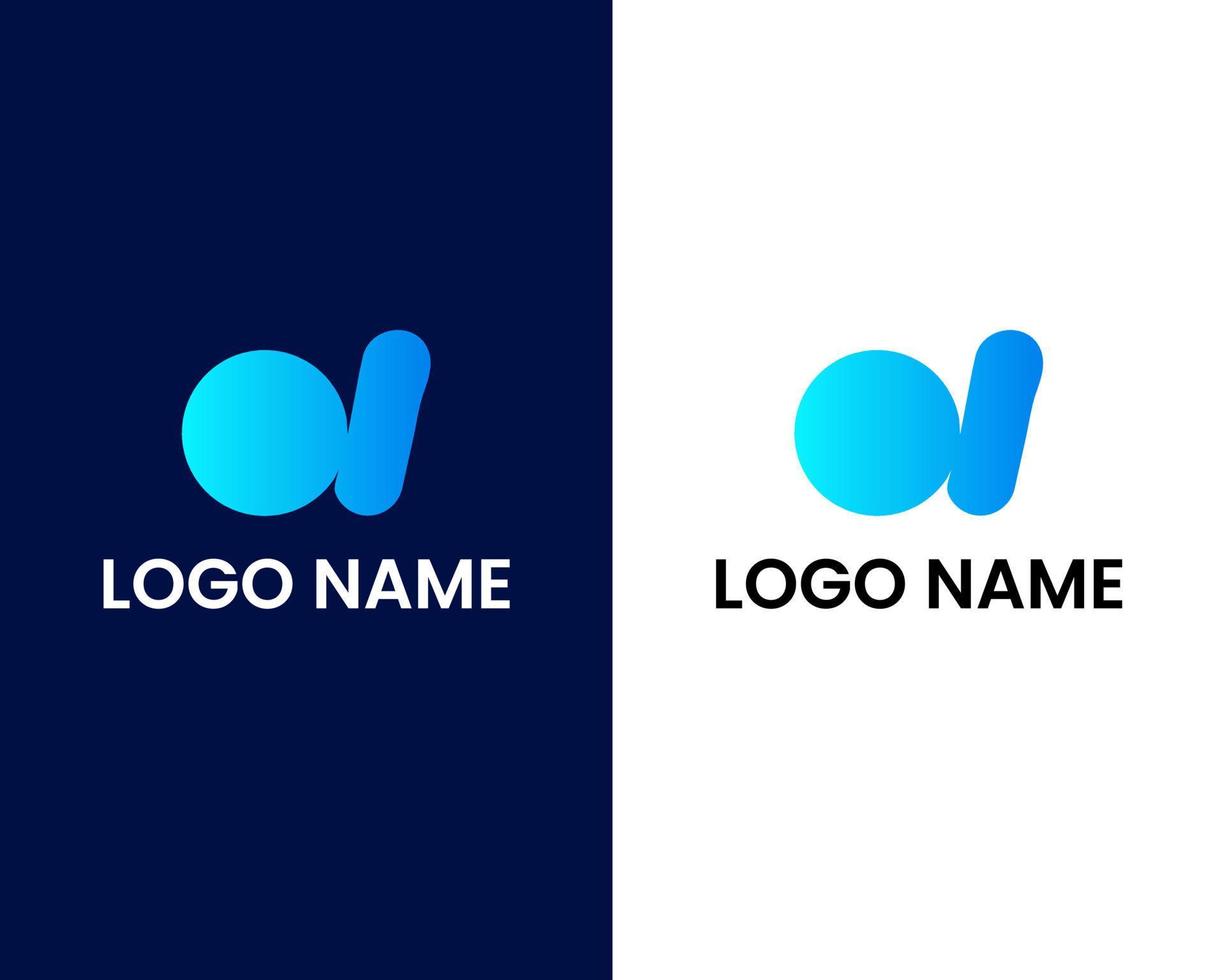 letter o and l modern logo design template vector