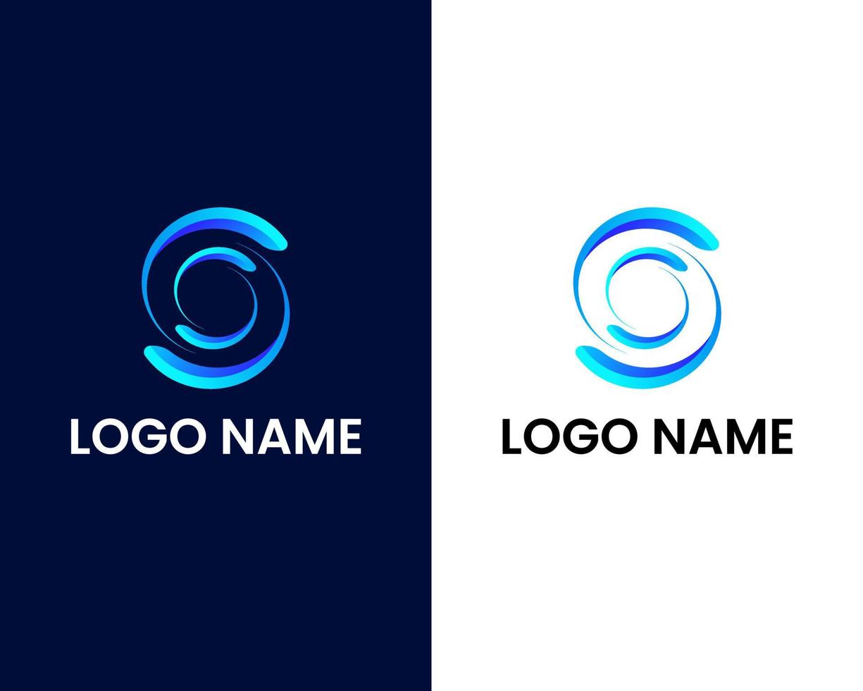 letter s and o modern logo design template vector