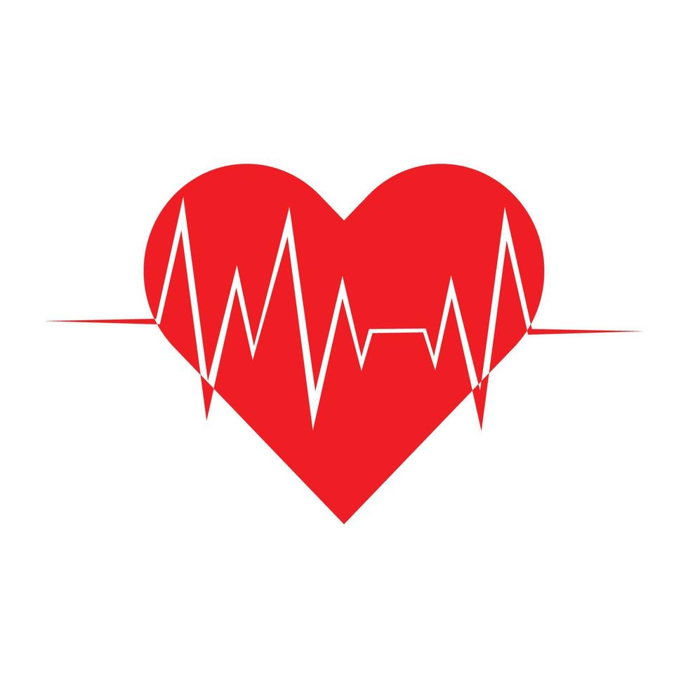 Art design health medical heartbeat pulse icon illustration vector
