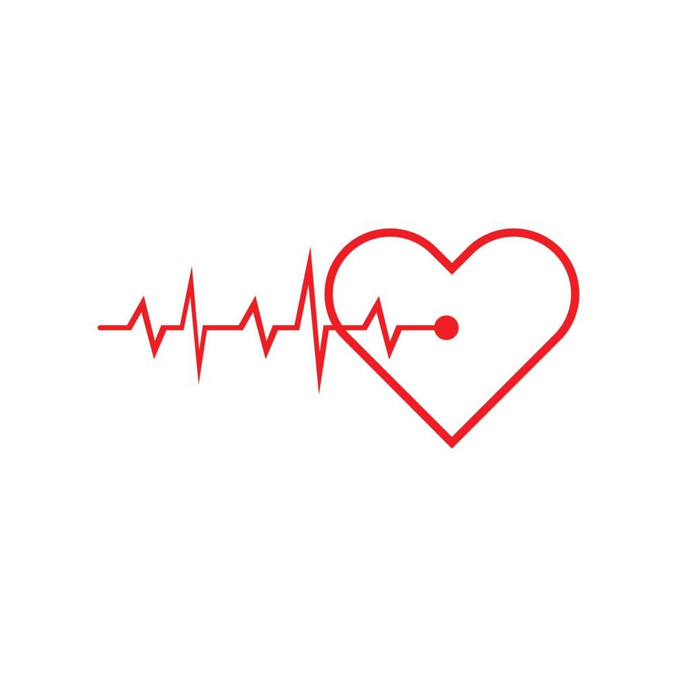 Art design health medical heartbeat pulse icon illustration vector