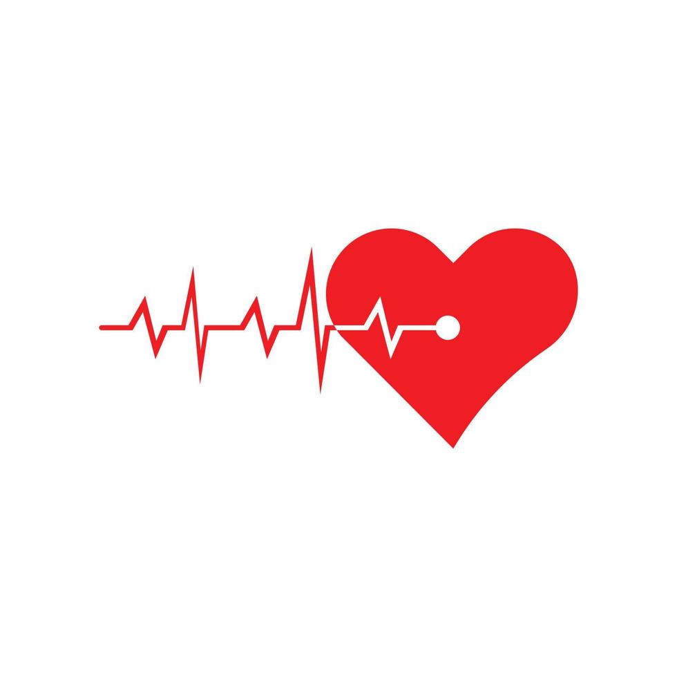 Art design health medical heartbeat pulse icon illustration vector