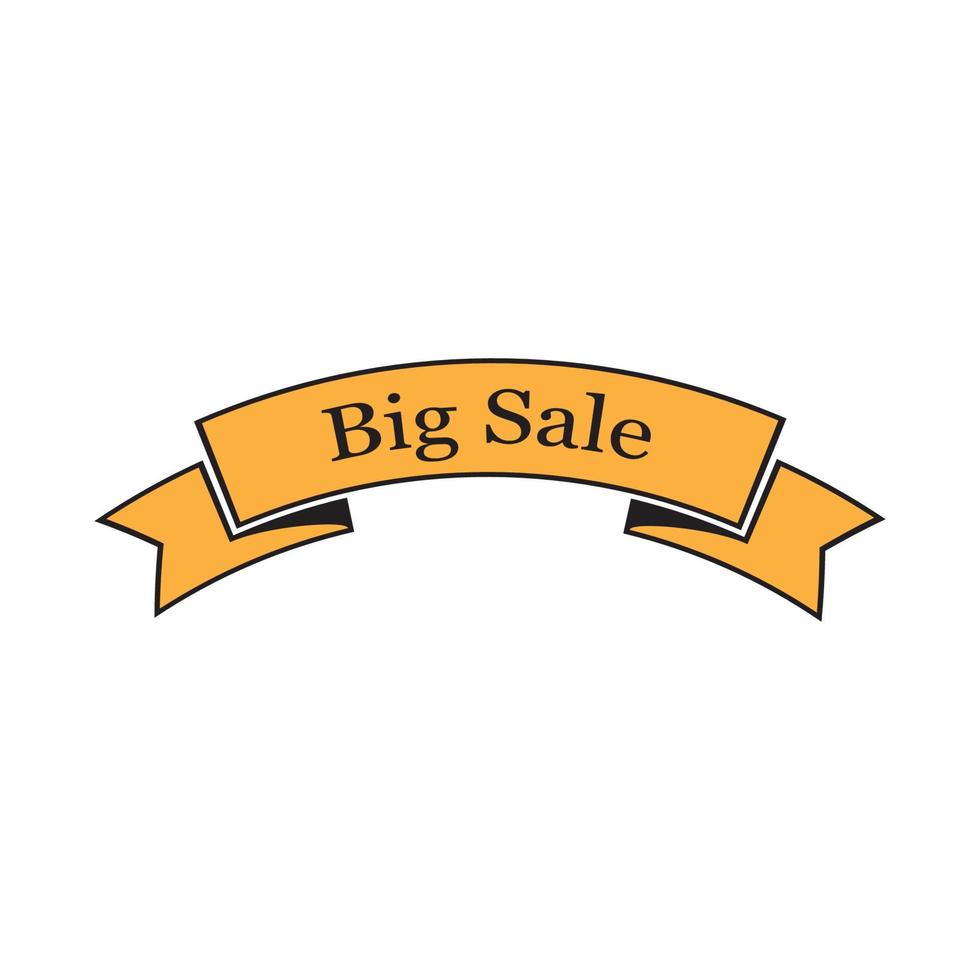 Ribbon logo template vector icon design