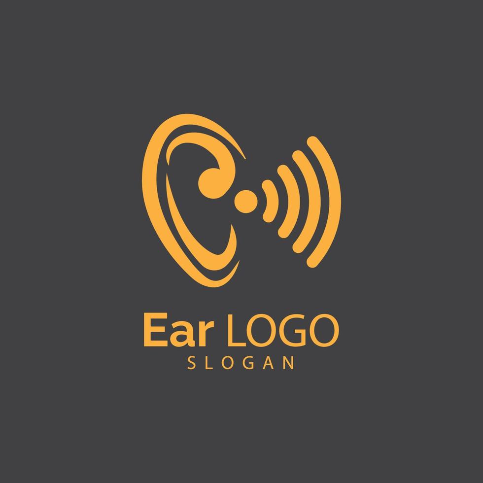 Hearing Logo Template vector icon design