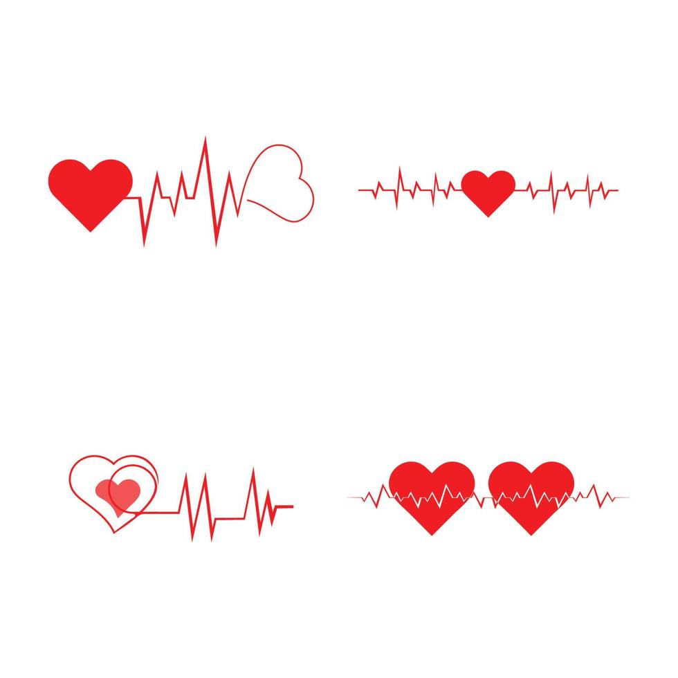 Art design health medical heartbeat pulse icon illustration vector