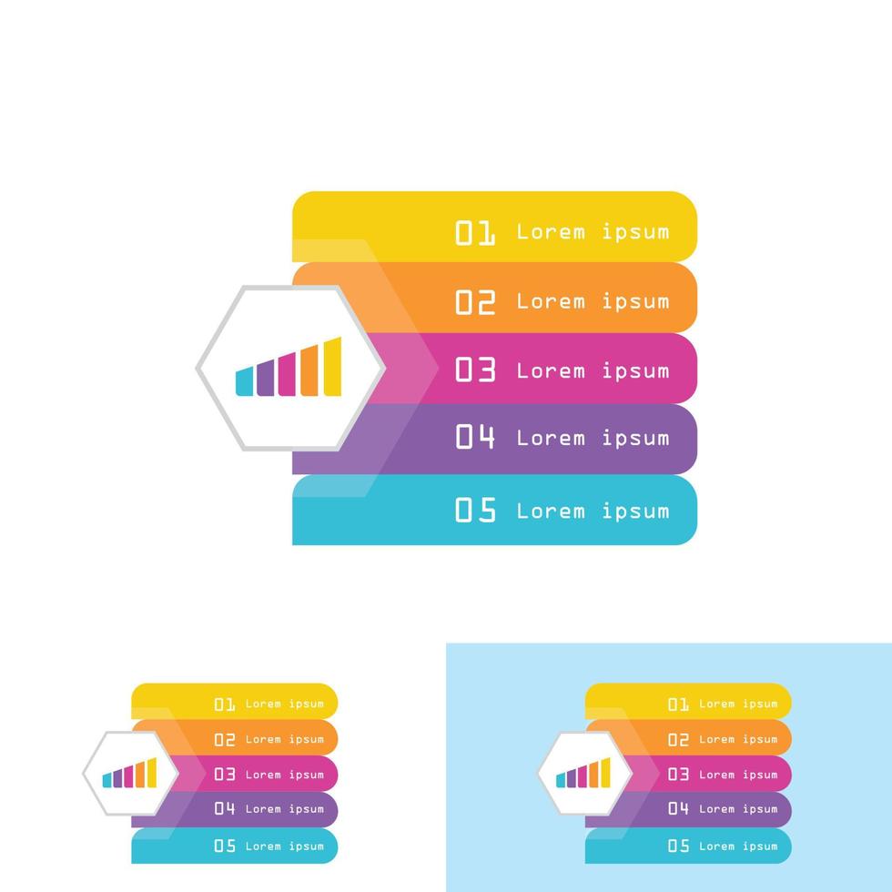 plantilla de diseño infográfico. concepto de diseño creativo para diseño web de banner de diagrama de diseño de flujo de trabajo empresarial. ilustración vectorial vector