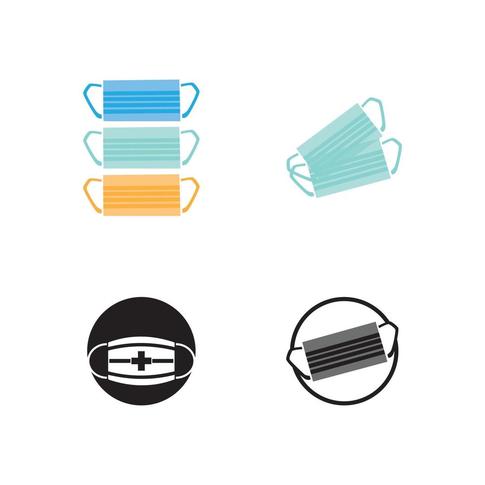 vector mask icon illustration template design