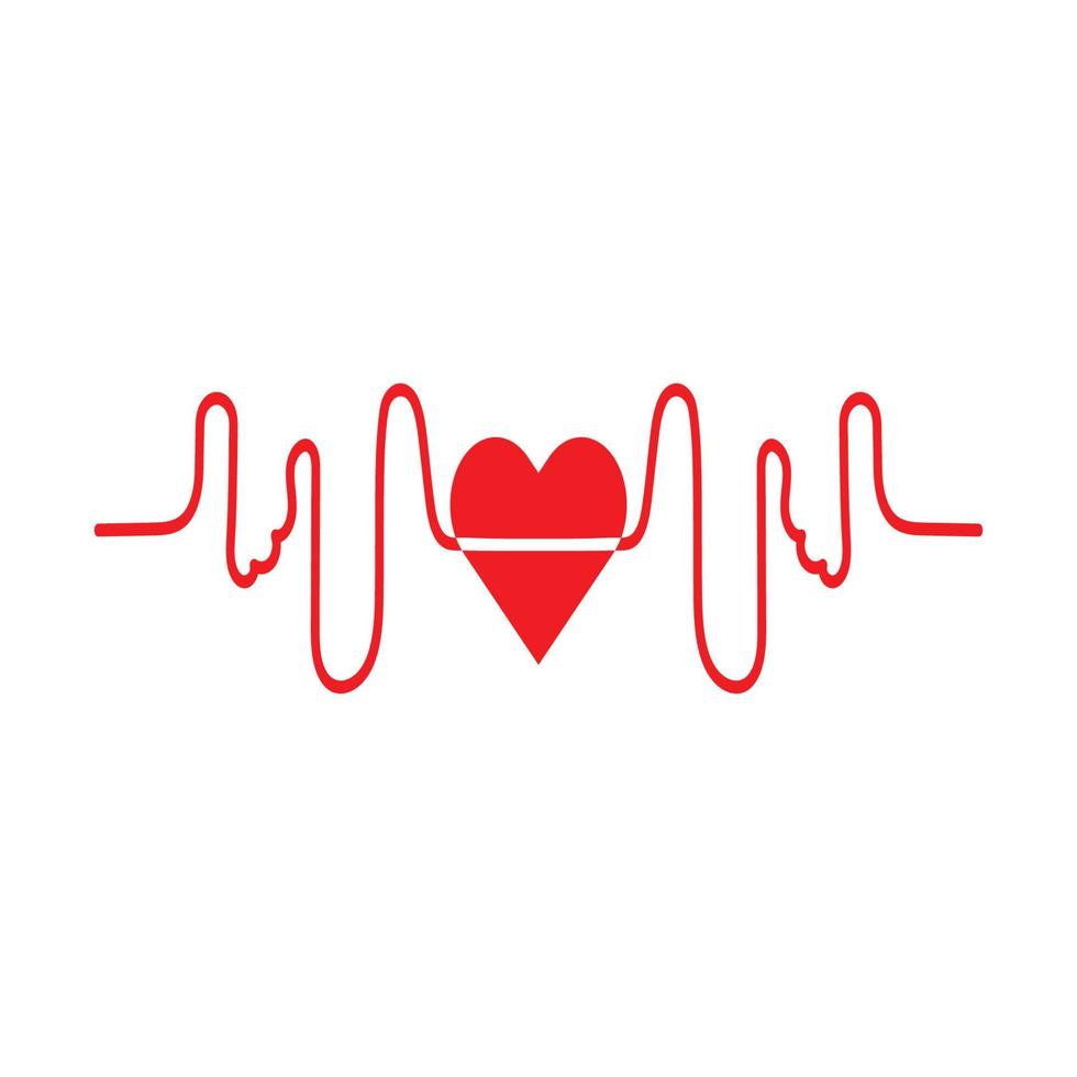 Art design health medical heartbeat pulse icon illustration vector