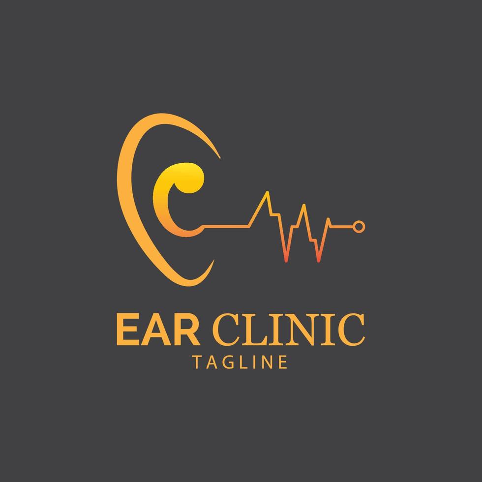 Hearing Logo Template vector icon design