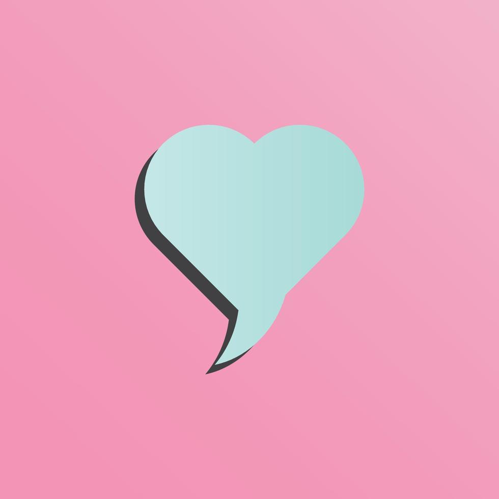 Bubble speech text pink background vector