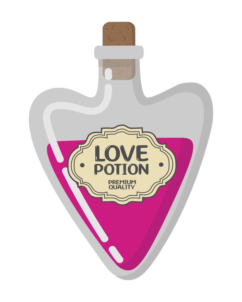 Vector doodle sticker. Magical, alchemical potion. All objects are repainted.