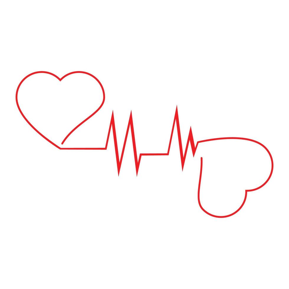 Art design health medical heartbeat pulse icon illustration vector