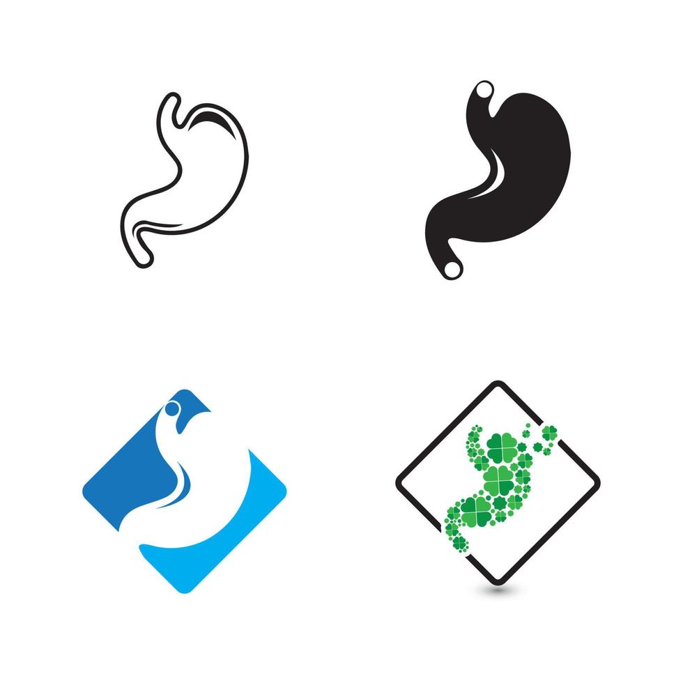 stomach care icon designs concept vector illustration