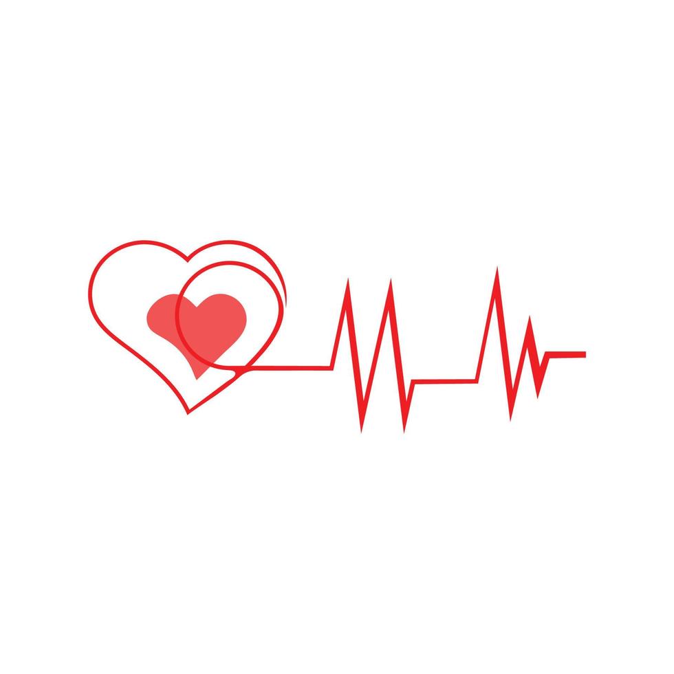 Art design health medical heartbeat pulse icon illustration vector