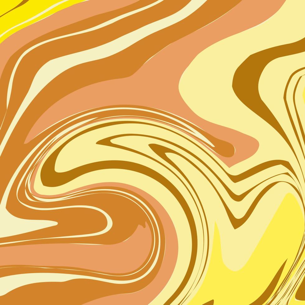 textura de mármol en colores amarillo y naranja. imagen vectorial abstracta. vector