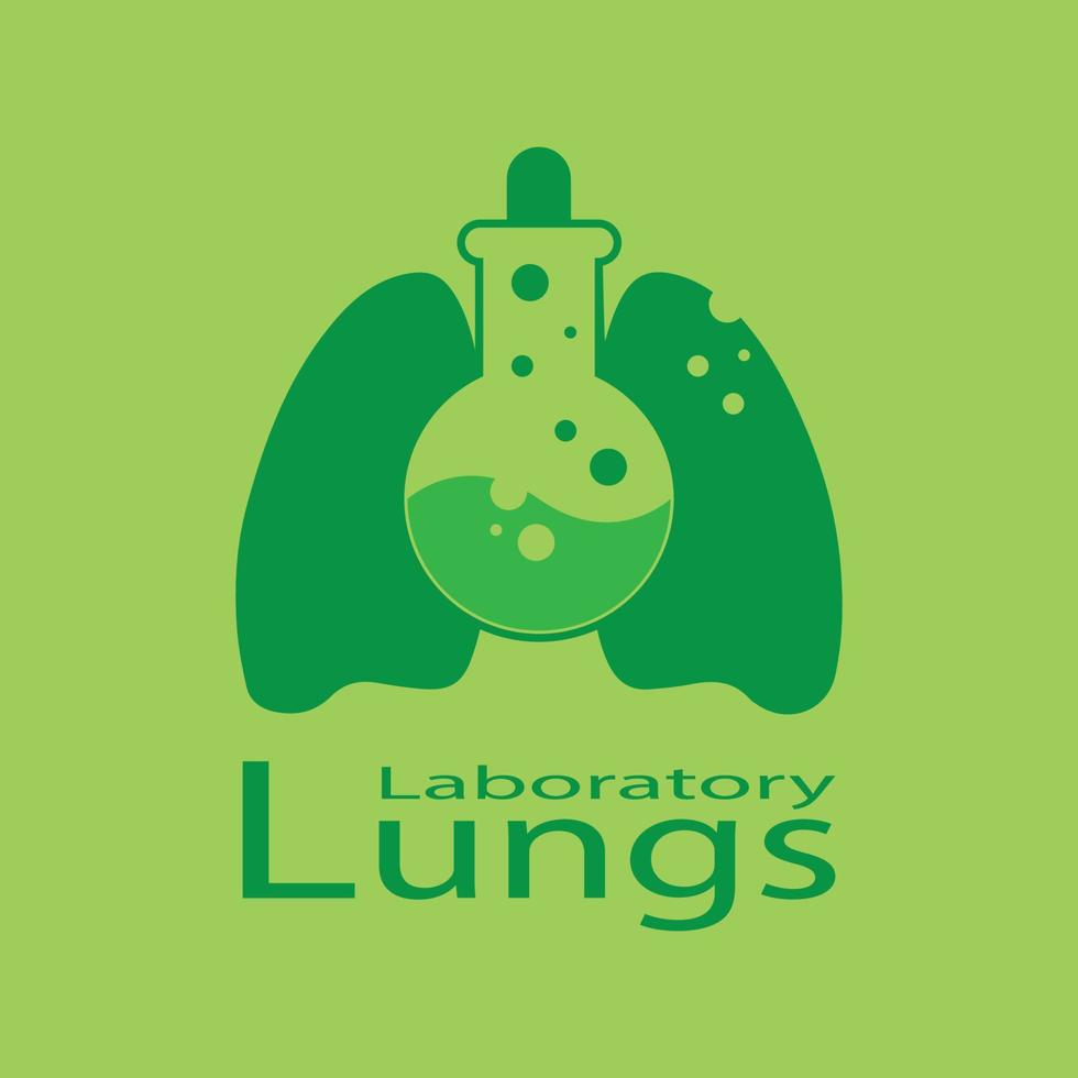 Diseño de ilustración de vector de icono de pulmones humanos