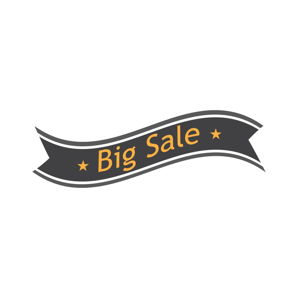 Ribbon logo template vector icon design