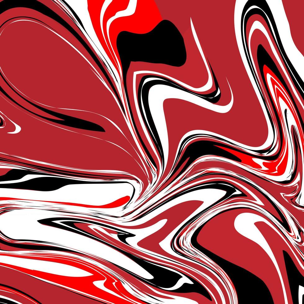 Marble Texture in red, black and white colors. Abstract vector image.