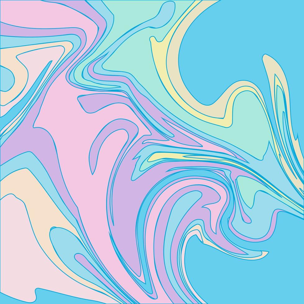 Marble Texture in blue, violet, pink and yellow colors. Abstract vector image.