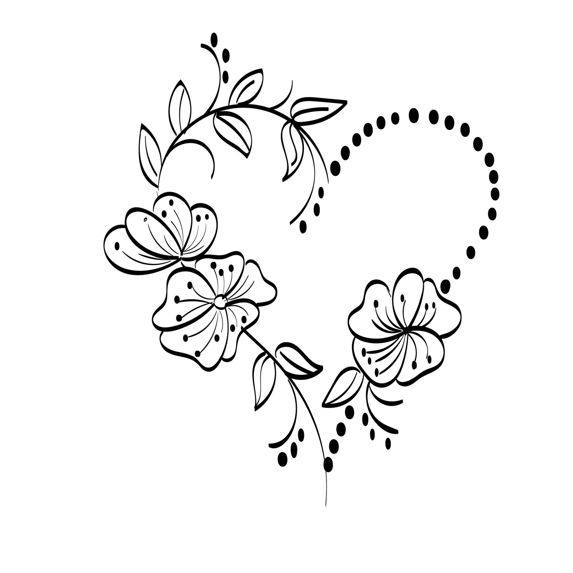 Printable flower Embroidery pattern design 9320902 Vector Art at Vecteezy