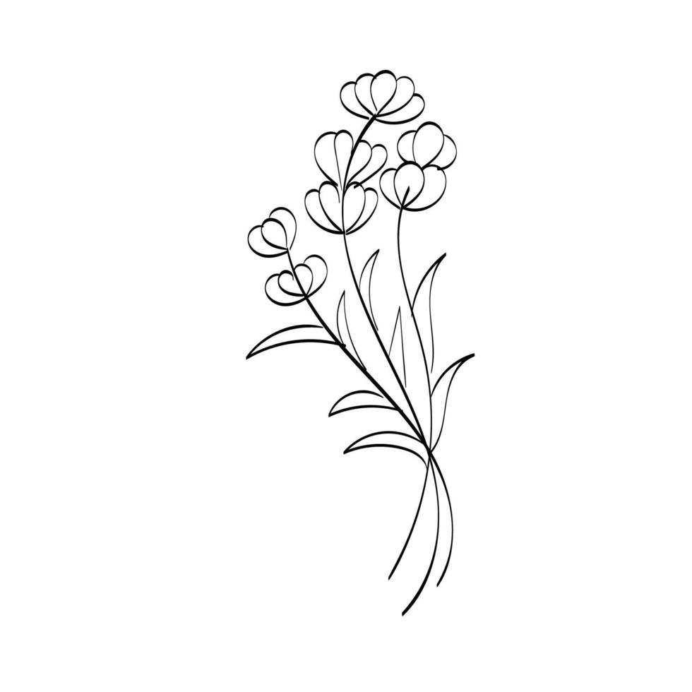 Printable Flower Embroidery Pattern