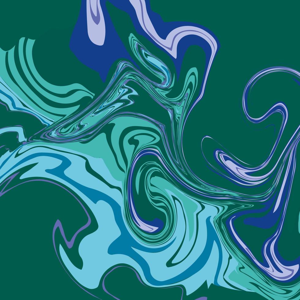 textura de mármol en colores verde y azul. imagen vectorial abstracta. vector
