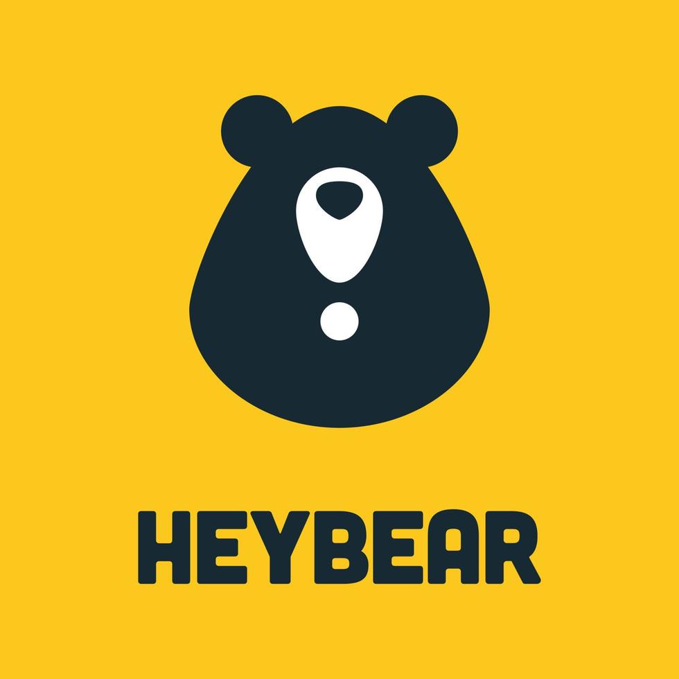 Hey Bear Logo 9321163 Vector Art at Vecteezy