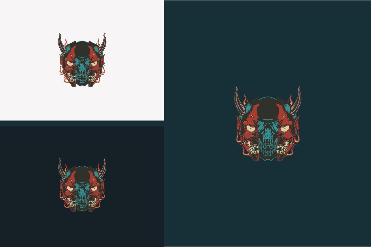 head devil vector illustration flat design