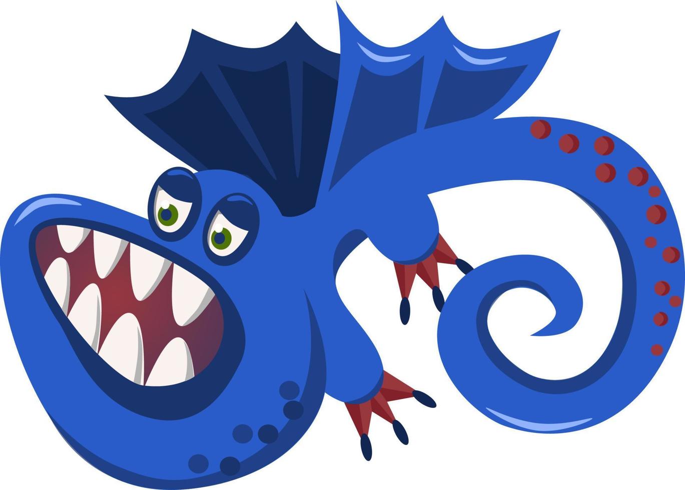 Vector cartoon cute dragon. monster Dinosaur. vector illustration