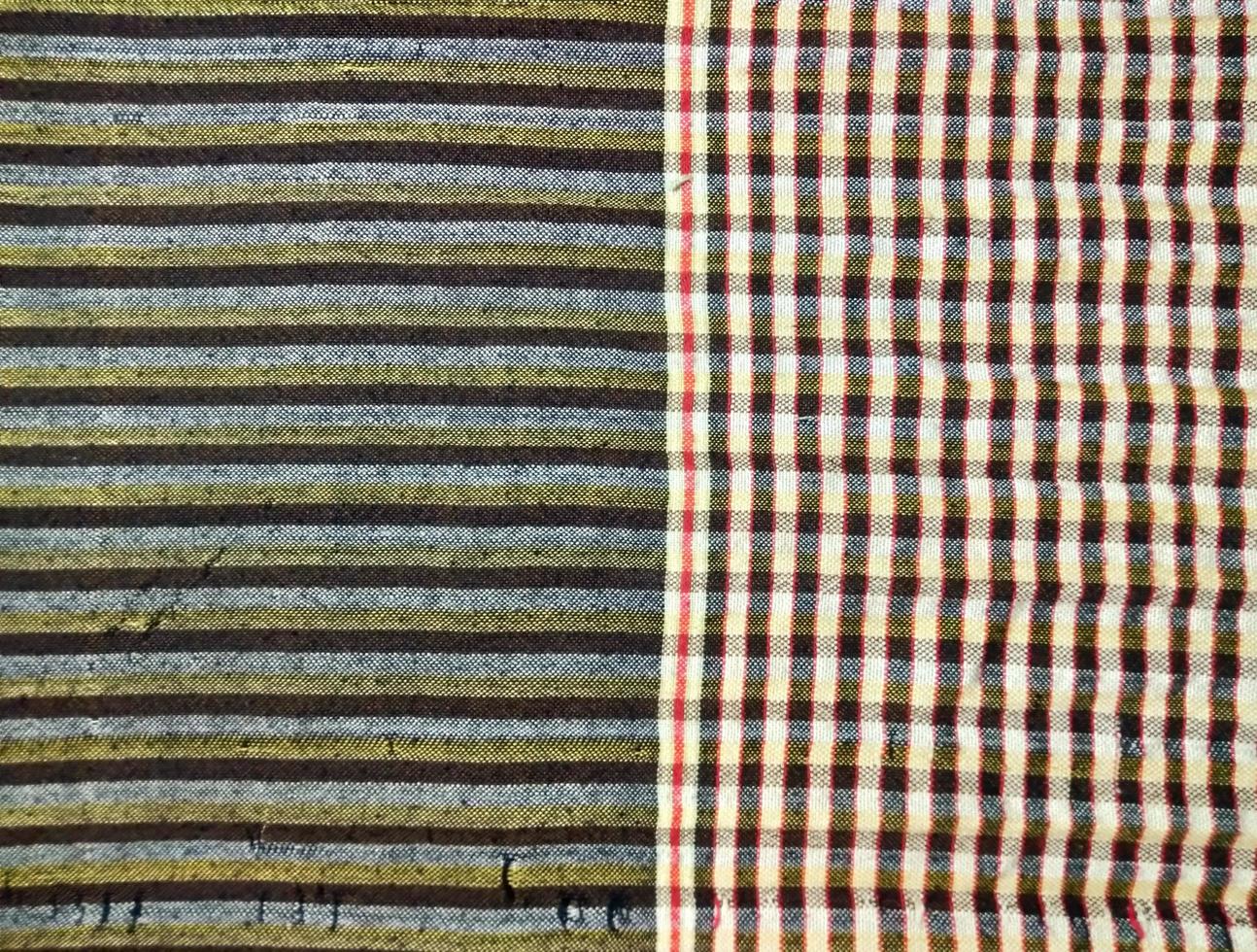 The loincloth has a multicolored pattern. Is a traditional fabric pattern of Thailand Popular with men photo
