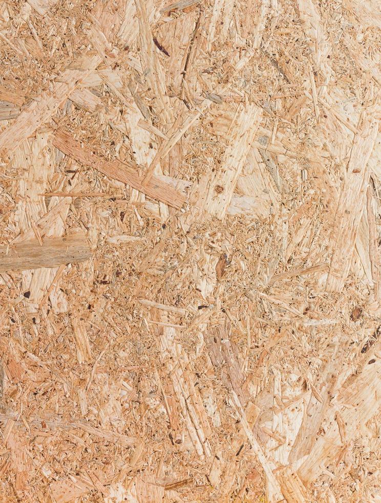 Close up texture of oriented strand board OSB photo