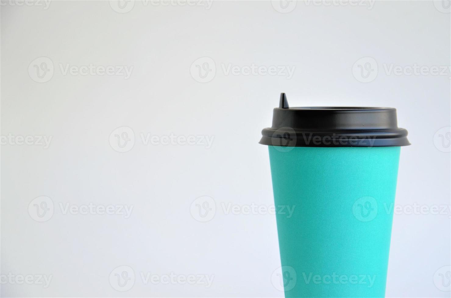 disposable beverage cup on a white background photo