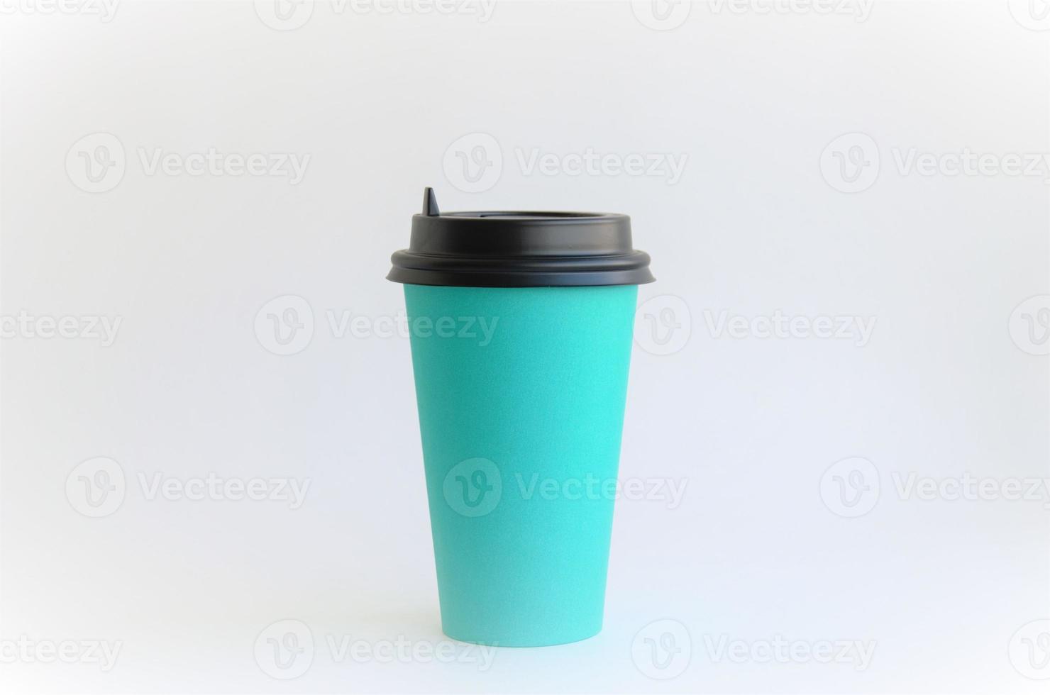 disposable beverage cup on a white background photo