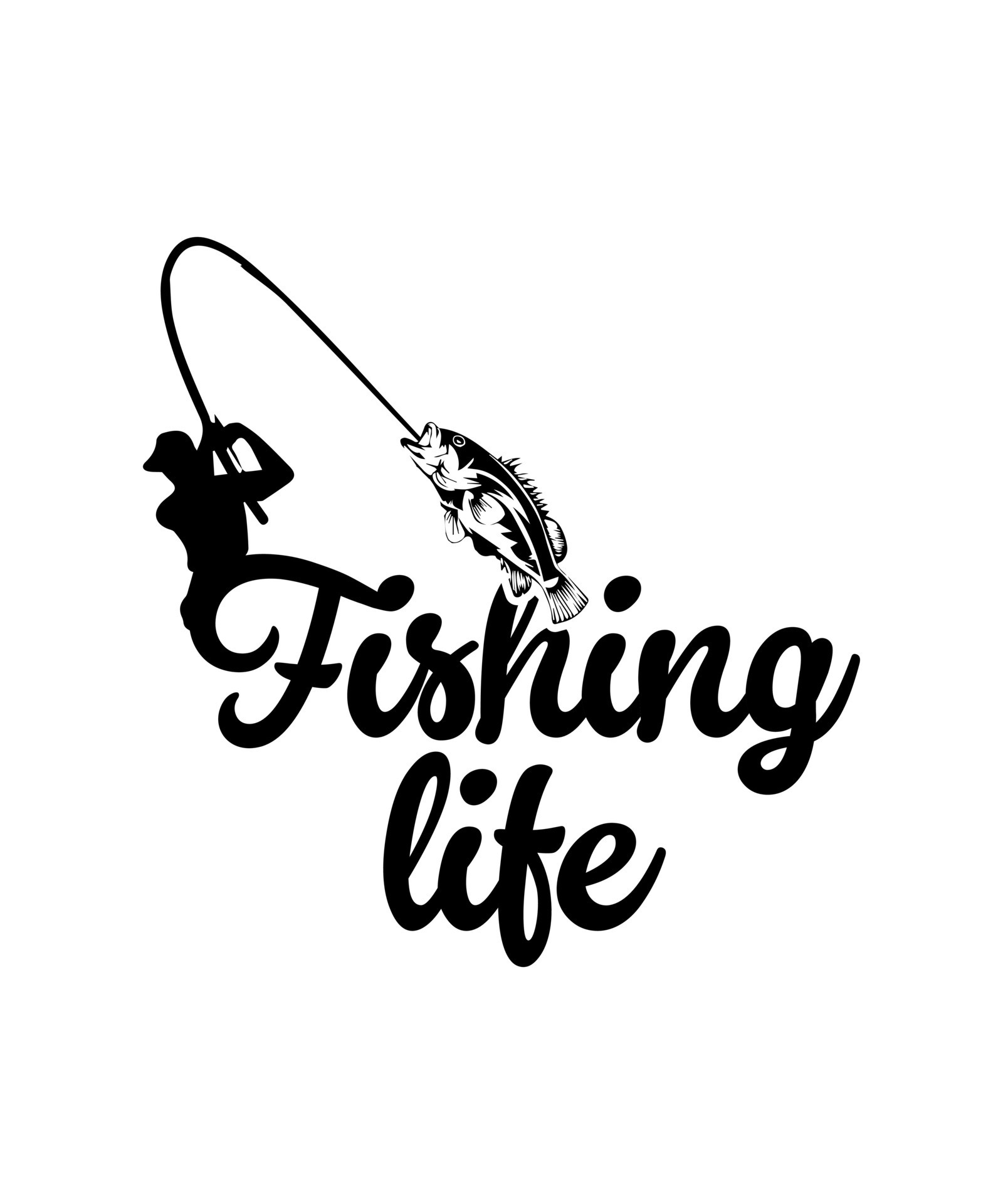 Fishing life illustration 9322784 Vector Art at Vecteezy