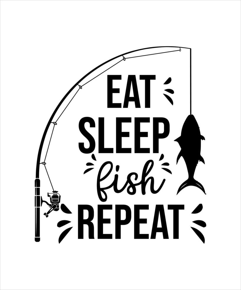 Fishing life illustration vector