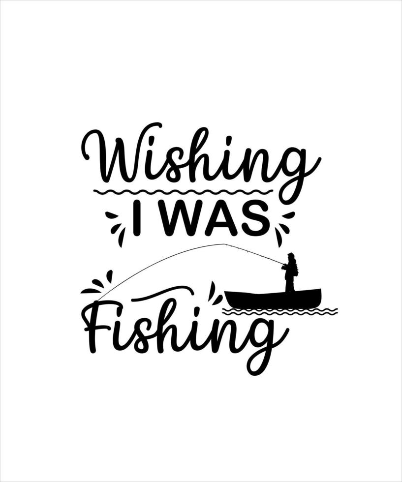 Fishing life illustration vector