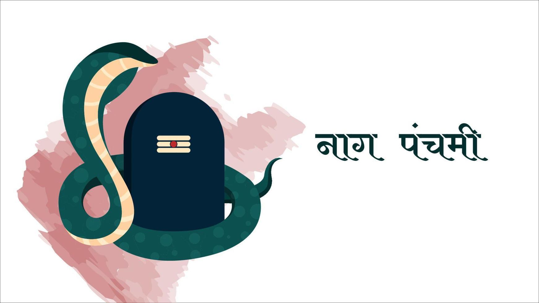 Nag Panchami vector illustration. Indian festival vector illustration