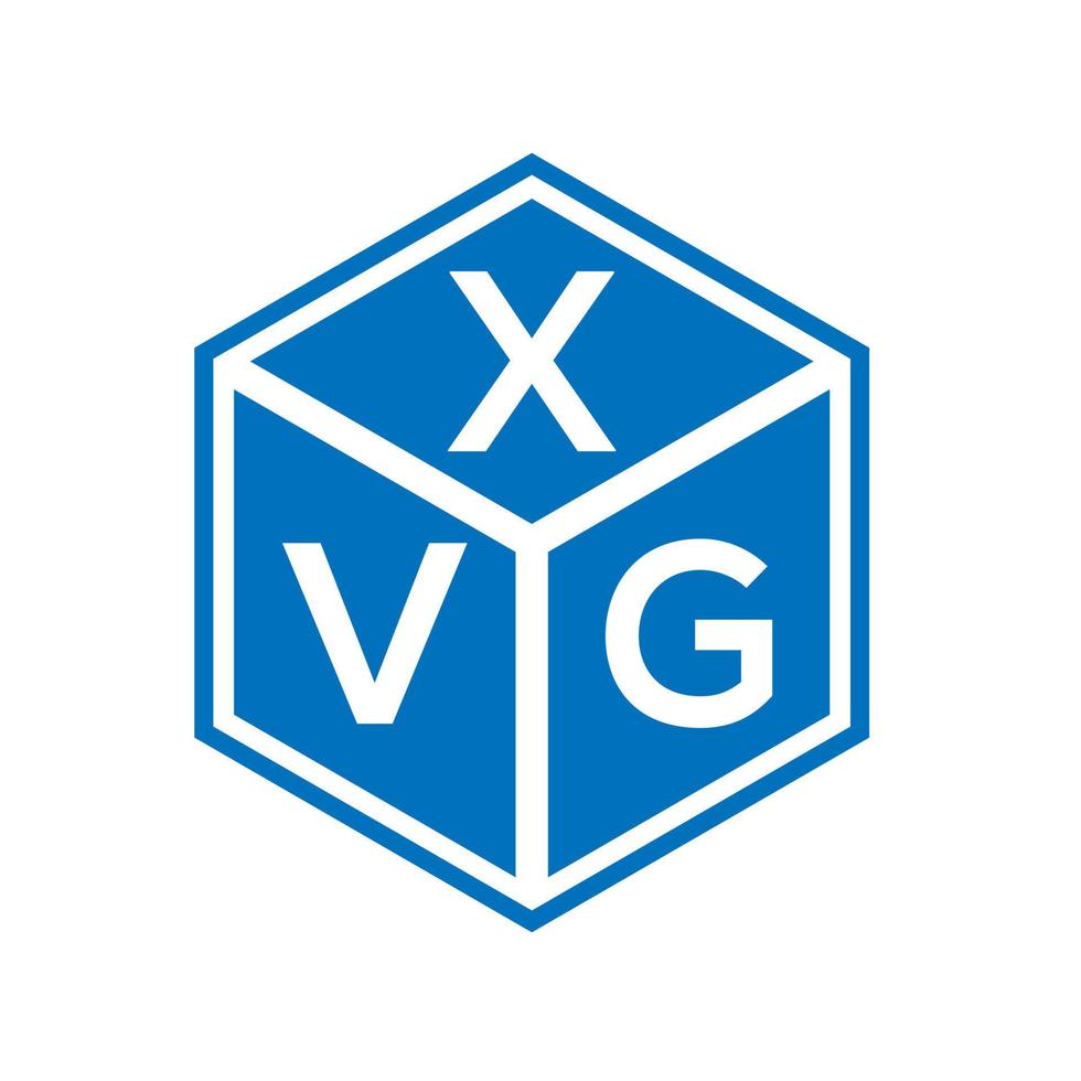 diseño de logotipo de letra xvg sobre fondo negro. xvg concepto de logotipo de letra de iniciales creativas. diseño de letras xvg. vector